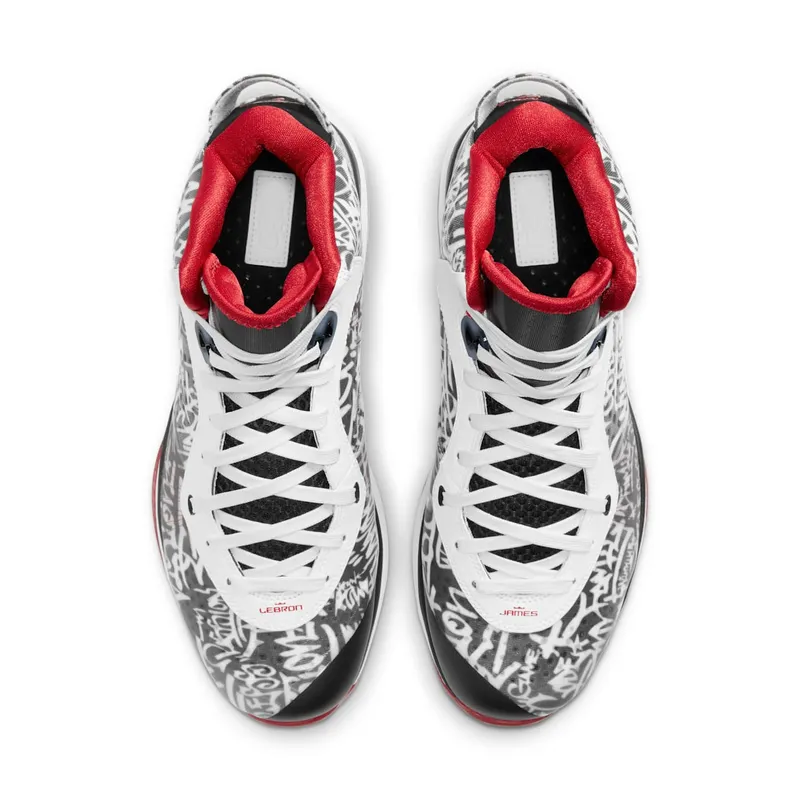 Nike LeBron 8 Graffiti White/University Red-Black (DD8306-001)