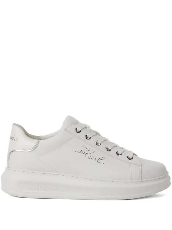 Karl Lagerfeld Kapri Sneakers mit Strass – Weiß (KLL62518109)