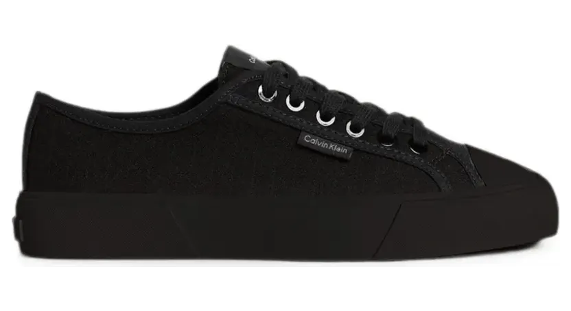 Calvin Klein Luna low-top sneakers met logo-print – Zwart (HW0HW031420GJ)