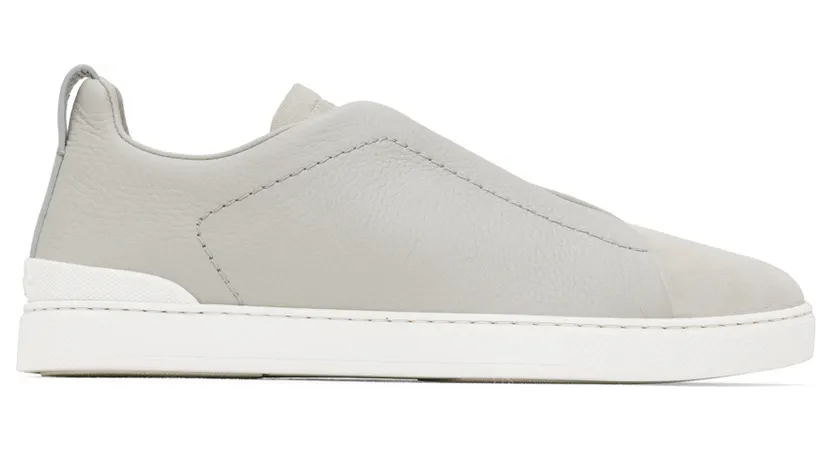 ZEGNA SSENSE Exclusive Gray Triple Stitch Sneakers (LHRHS-S4667Z-ALA)