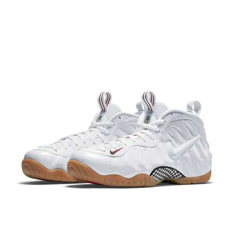 Nike Air Foamposite Pro White Gucci White/White-Gym Red-Gorge Green (624041-102)
