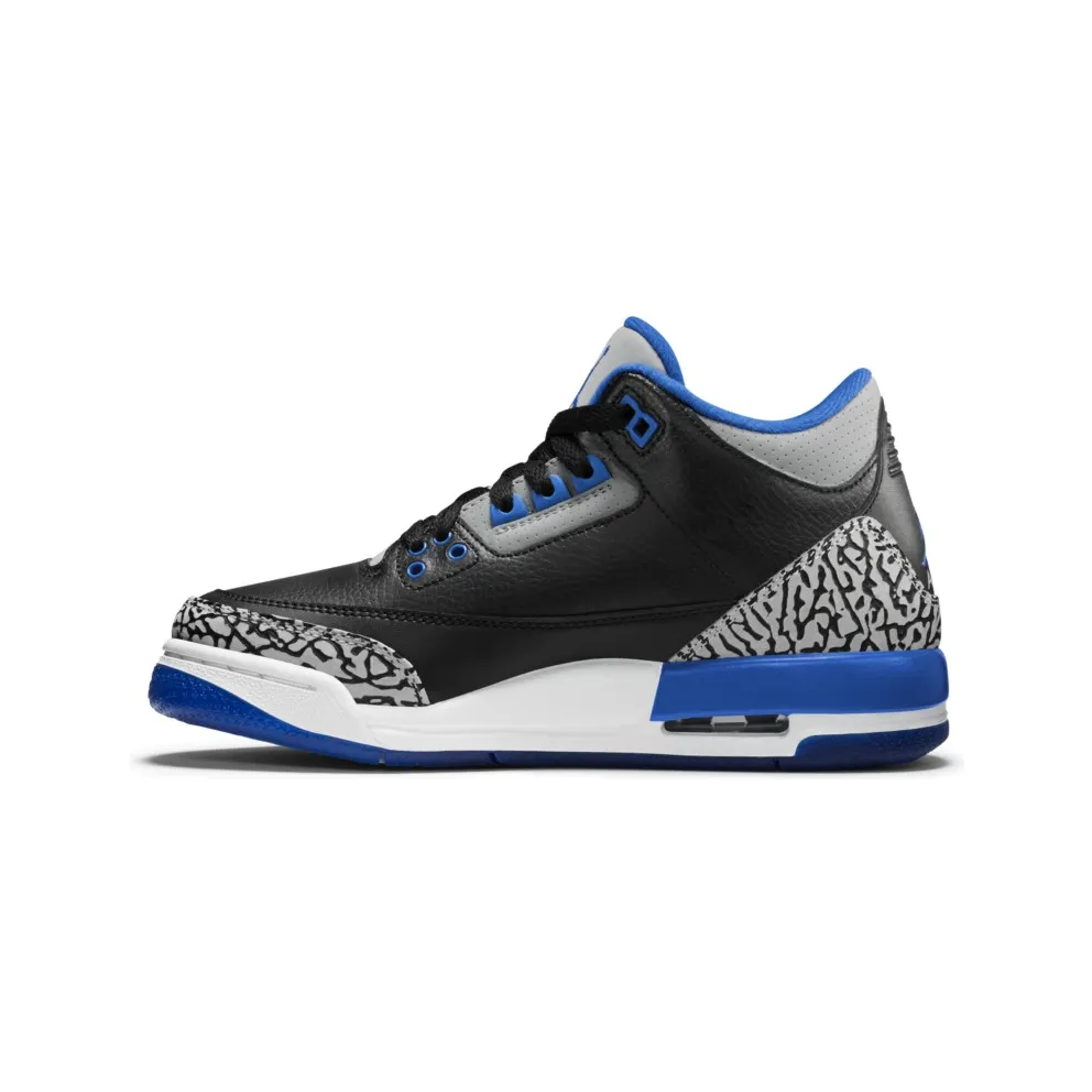 Air Jordan Nike AJ 3 III Retro Sport Blue (GS) (398614-007)