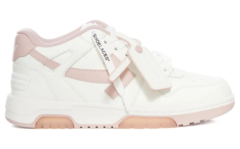 Off-white Lace-up Panelled Leather “White/Pink” (W259C9L018 WHIPK)