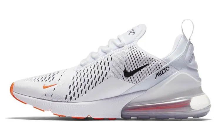 Nike Air Max 270 White Black Total Orange