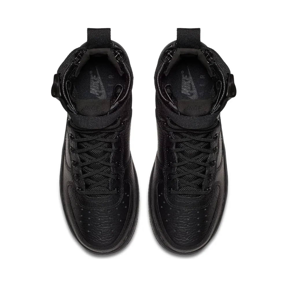 Nike SF Air Force 1 Mid Triple Black (GS) Black/Black-Black (AJ0424-003)