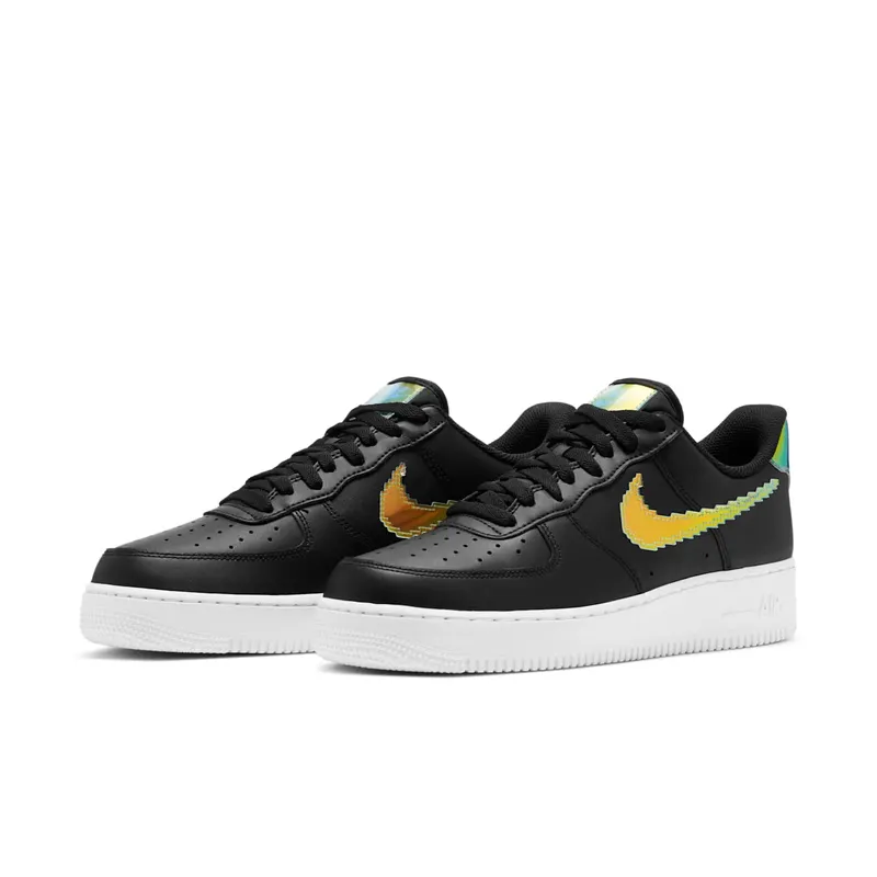 Nike Air Force 1 Low 07 LV8 Iridescent Pixel Swoosh Black (CV1699-002)