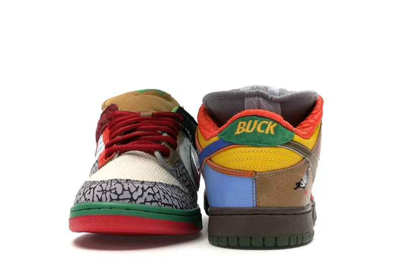 Nike Dunk SB Low What the Dunk White/College Blue-Chrome-Deep Red (318403-141)