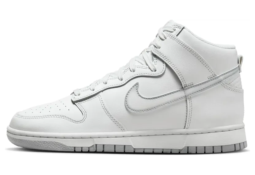 Nike Dunk High Airbrush Swoosh “Summit White / Wolf Grey / Photon Dust / White” (FD6922-100)