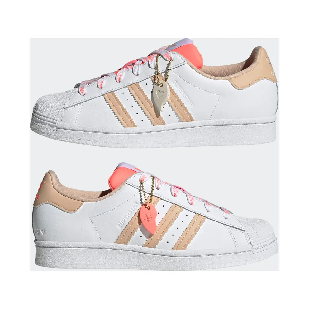 Adidas Superstar Cloud White / Halo Blush / Acid Red (GW0570)