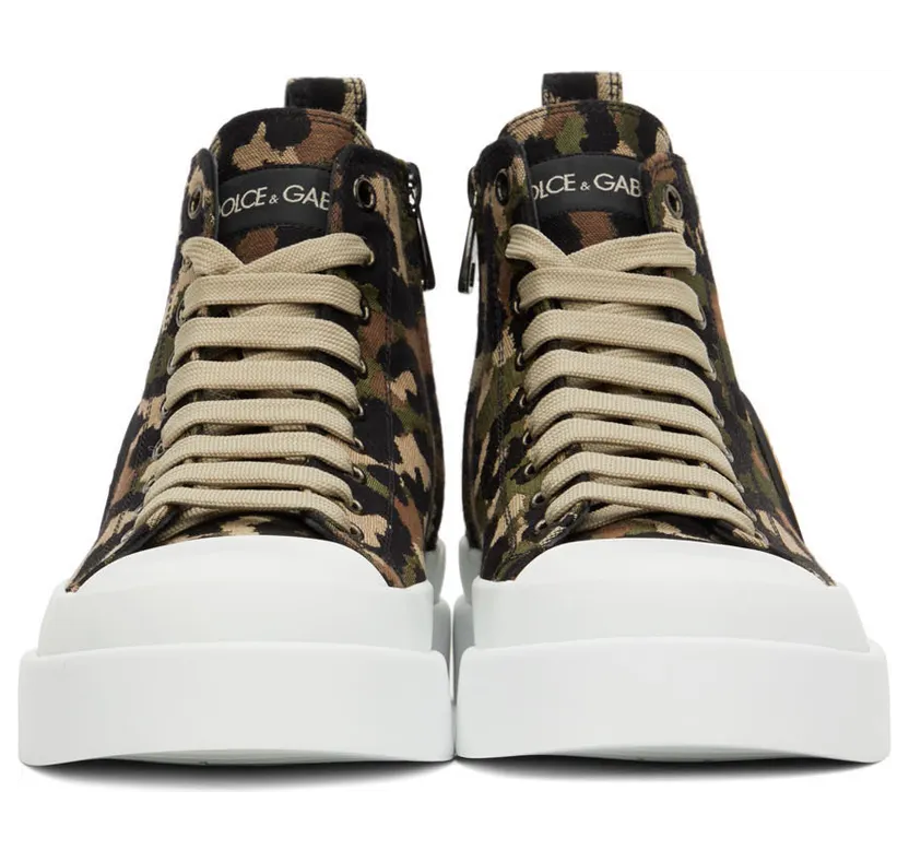 Dolce & Gabbana Green ‘Reborn To Live’ Sneakers (CS1889 AQ700) (2)