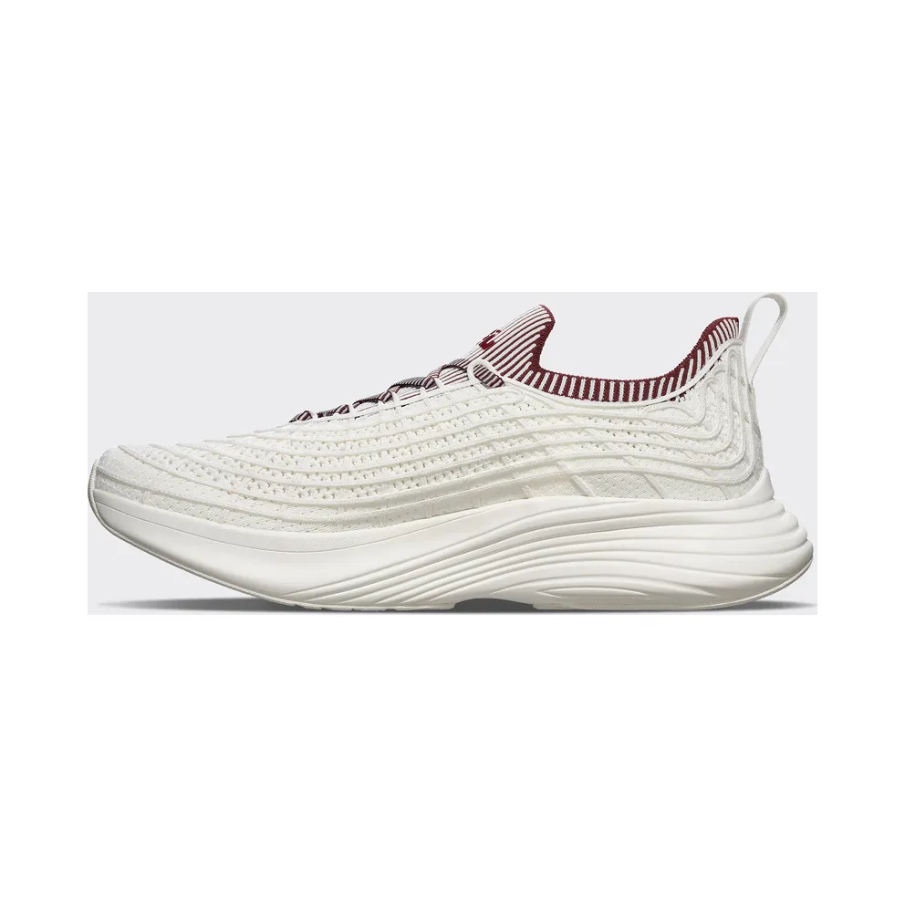APL TechLoom Zipline “Ivory/Burgundy/Ribbed” (Men)