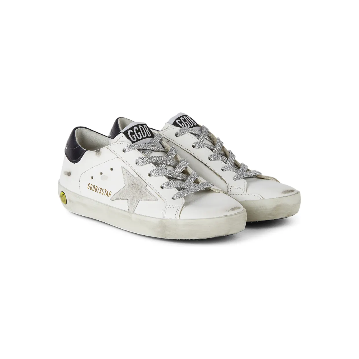 Golden Goose Kids White & Navy Super-Star Classic Sneakers (GYF00101.F002021.10768) (4)