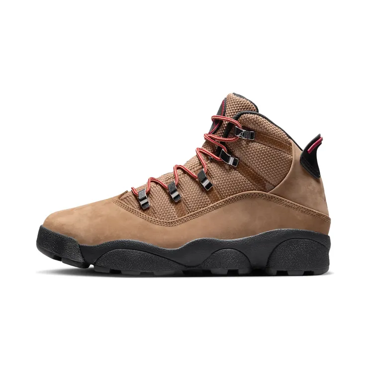 Air Jordan 6 RINGS WINTERIZED “Rocky Tan / Varsity Red / Black” (FV3826-202)