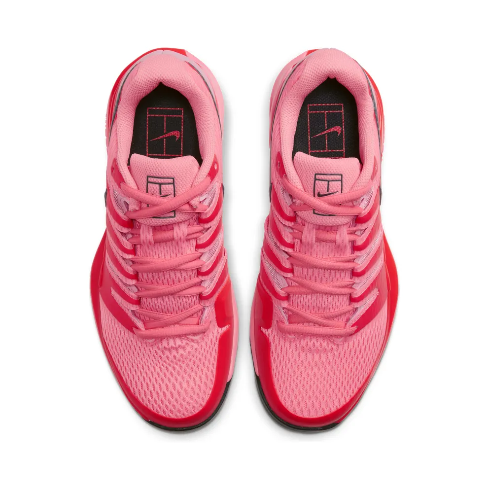 NikeCourt Air Zoom Vapor X Hardcourt Red “Laser Crimson / Pink / Sunset Pulse / Blackened Blue” (AA8027-604)