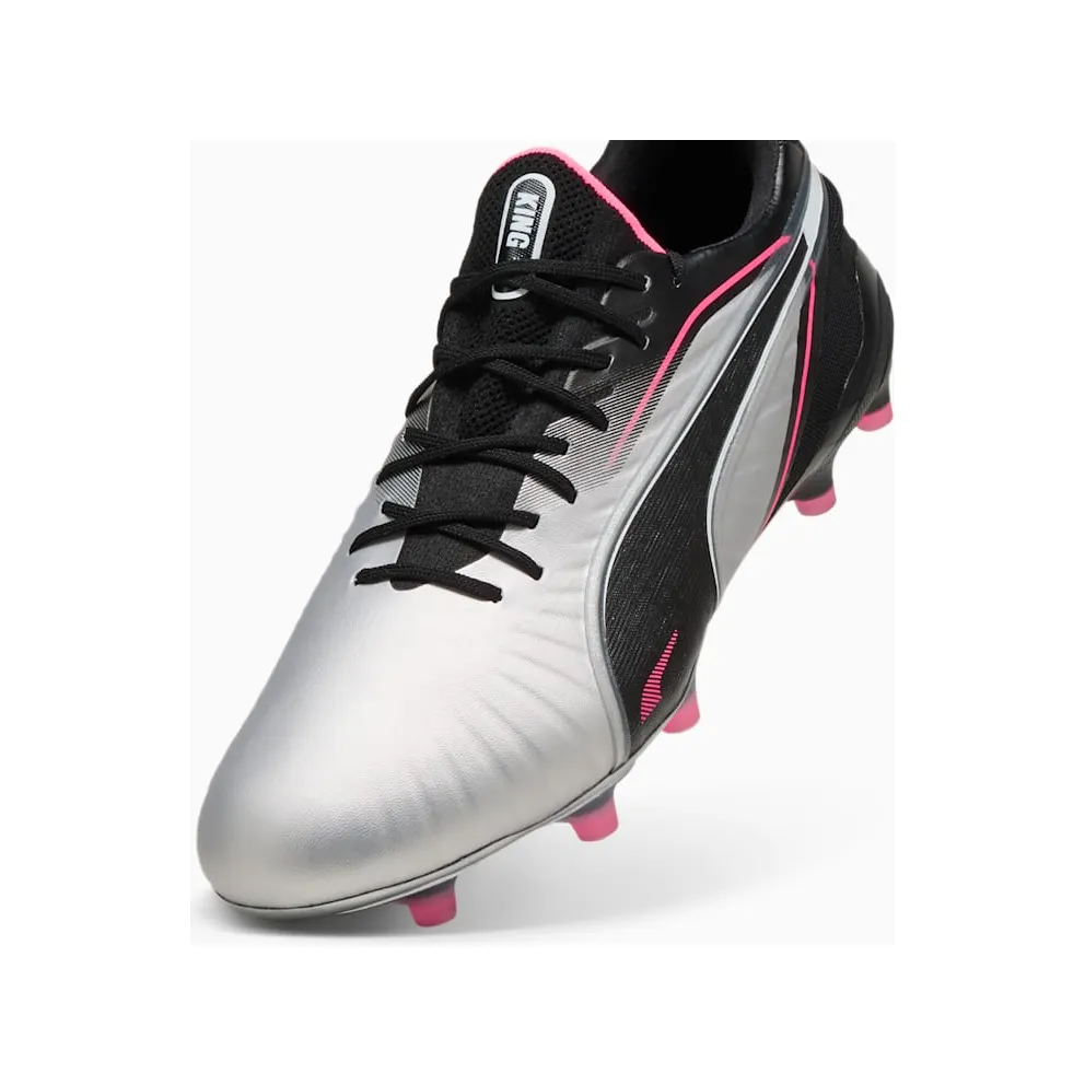 Puma King Ultimate FG/AG Silver Black Sun Struck White (108303-03)