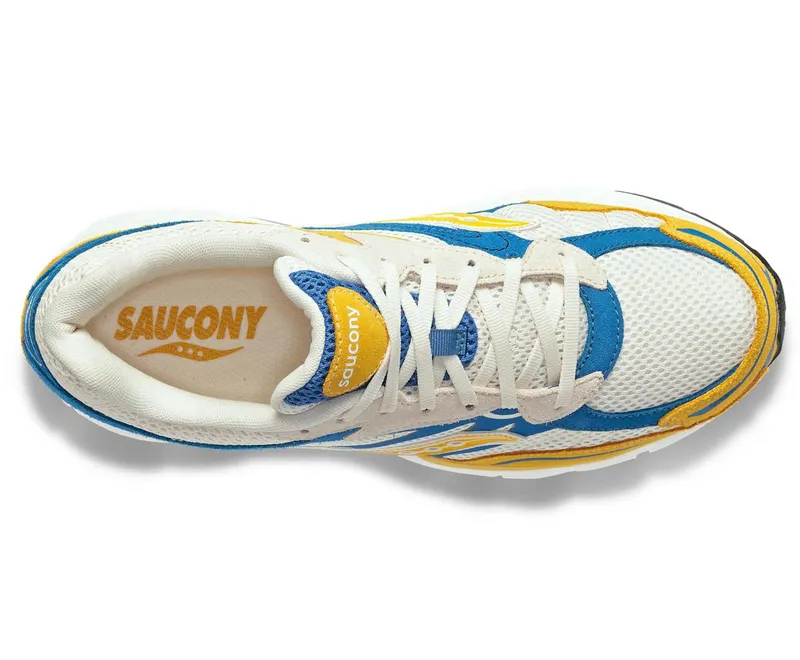 Saucony ProGrid Omni 9 Premium Cream Yellow Royal Blue (S70740-3)