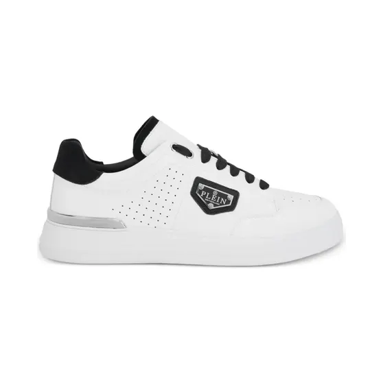 Philipp Plein Low-top met driehoekig plakkaat “White” (LAESUSC0982PLE022N)