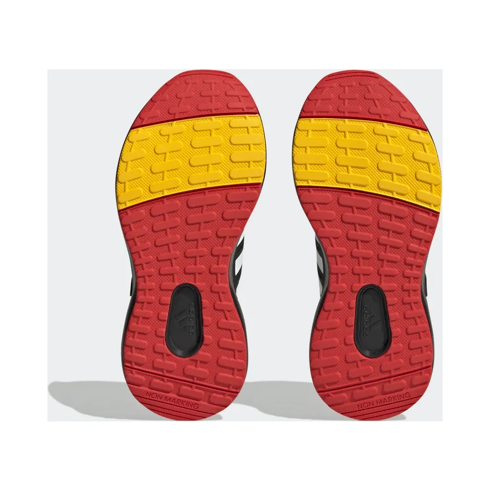 Adidas adidas x Disney FortaRun 2.0 Mickey Cloudfoam Sport Running Elastic Lace Top Strap Core Black / Bold Gold / Better Scarlet (HP8997)