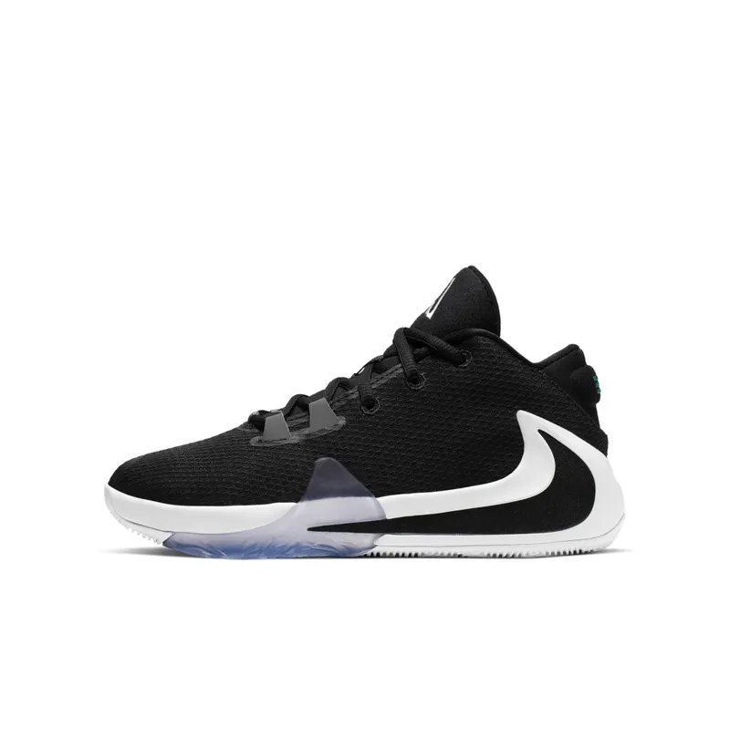 Nike Zoom Freak 1 Black White (GS) Black/Black-White-Lucid Green (BQ5633-001)