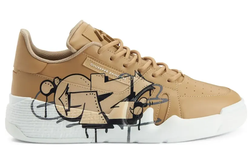Giuseppe Zanotti Talon Sneakers mit Graffiti-Print – Nude (RU30031003)