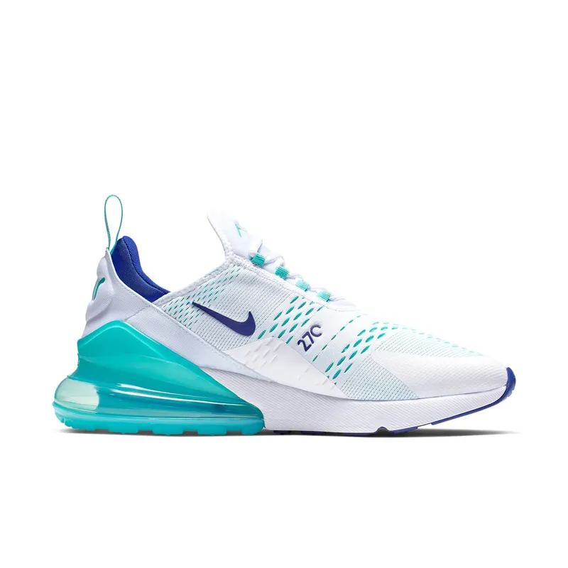 Nike Air Max 270 White Hyper Jade Deep Royal Blue White/Hyper Jade-Deep Royal Blue (CI2451-100)