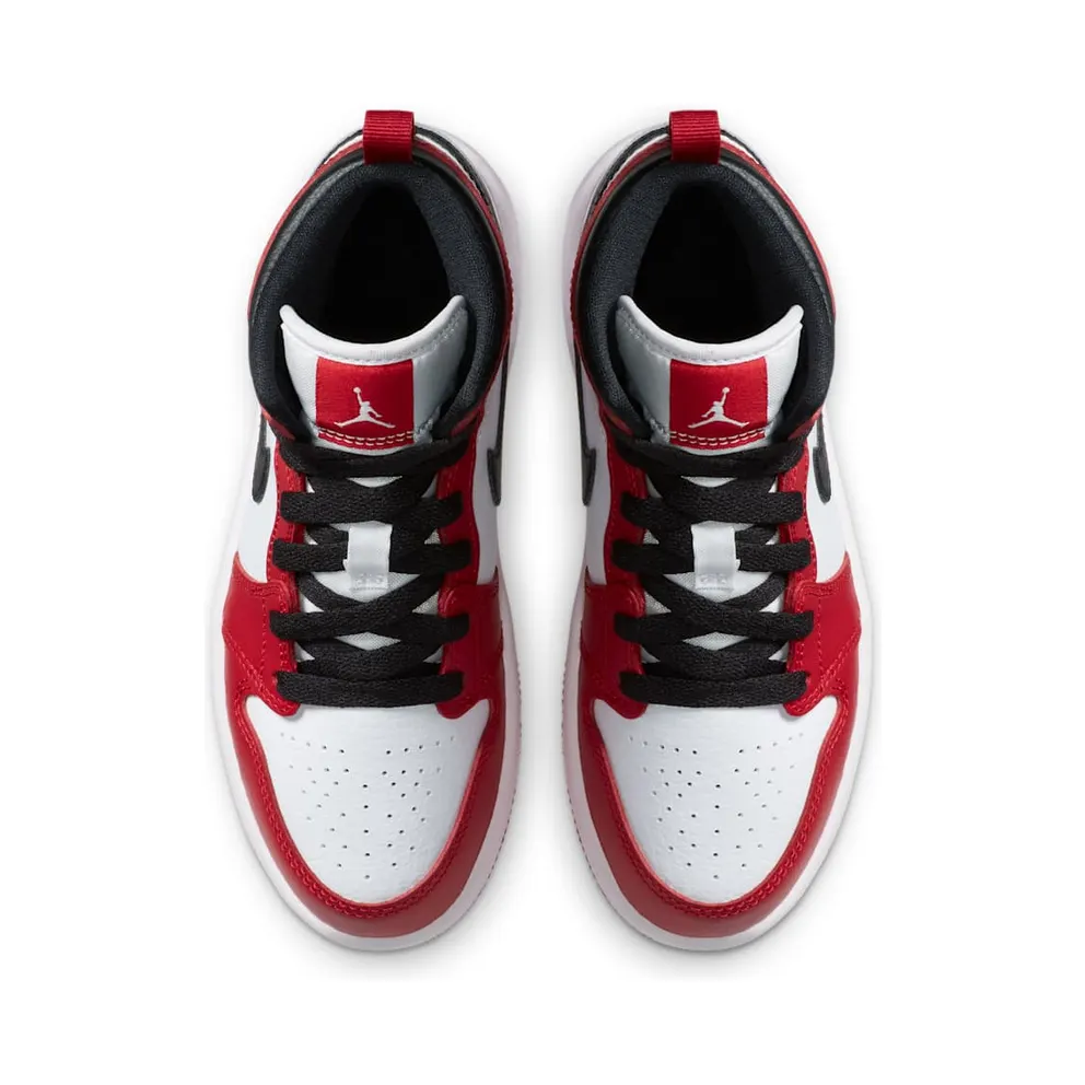 Jordan 1 Mid Chicago 2020 (PS) White/Gym Red-Black (640734-173)