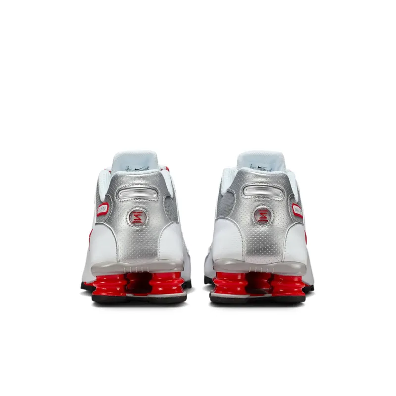 Nike Shox NZ White “Red Metallic Silver” (378341-104)