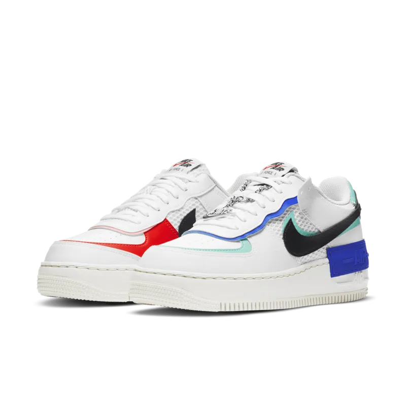 Nike Air Force 1 Shadow White Blue Black (W) (DH1965-100)