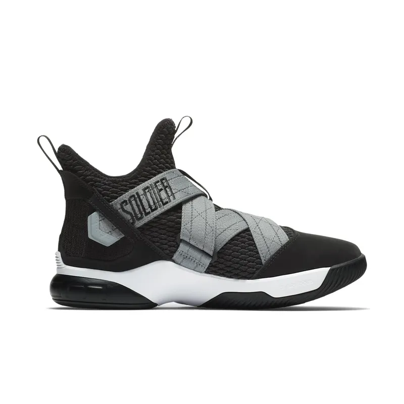 Nike LeBron Zoom Soldier 12 Air Raid Black/White (AO4054-004)