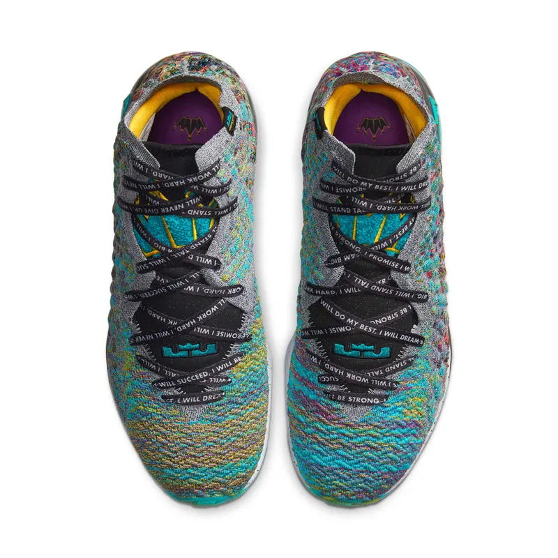 Nike LeBron 17 I Promise Green Slate Heather/Neptune Green-Black-White (CD5052-300)
