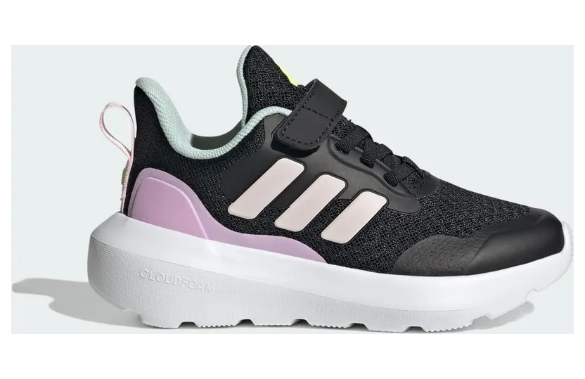 Adidas Fortarun 3 Kids Core Black / Clear Pink / Bliss Lilac (JI2192)