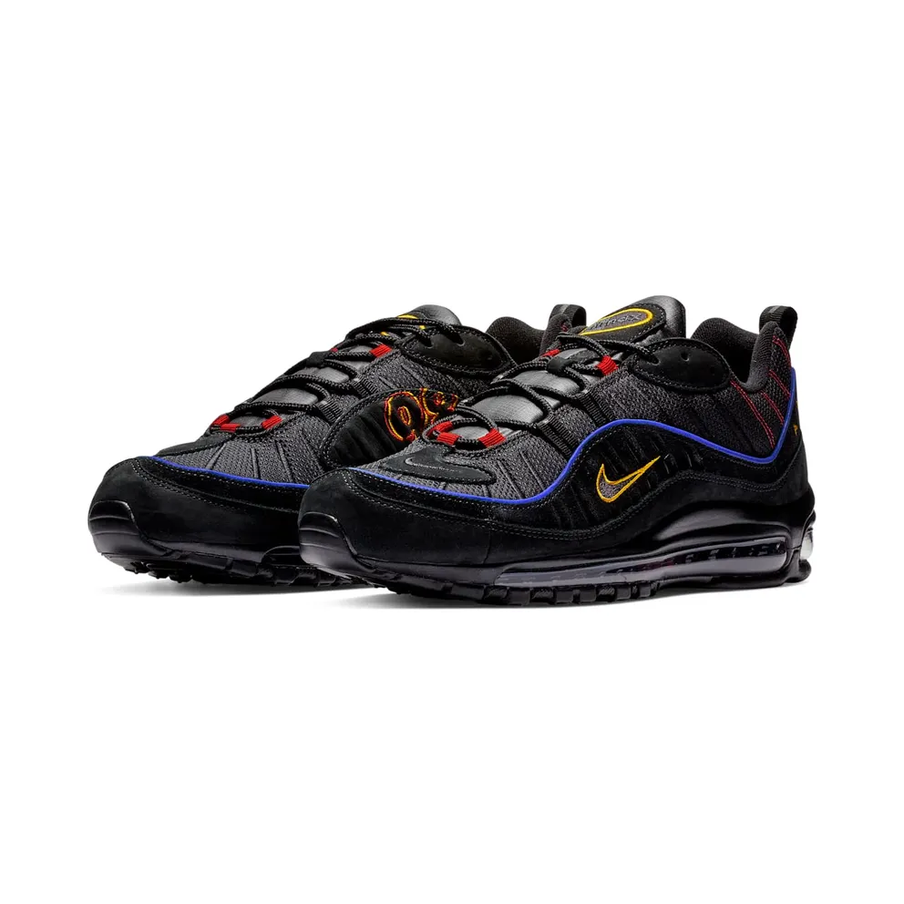 Nike Air Max 98 Black Amarillo University Red (2019) (CD1537-001)