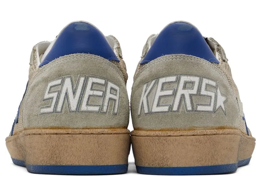 Golden Goose Beige & Blue Ball Star Sneakers (GMF00117.F002587.70213) (2)
