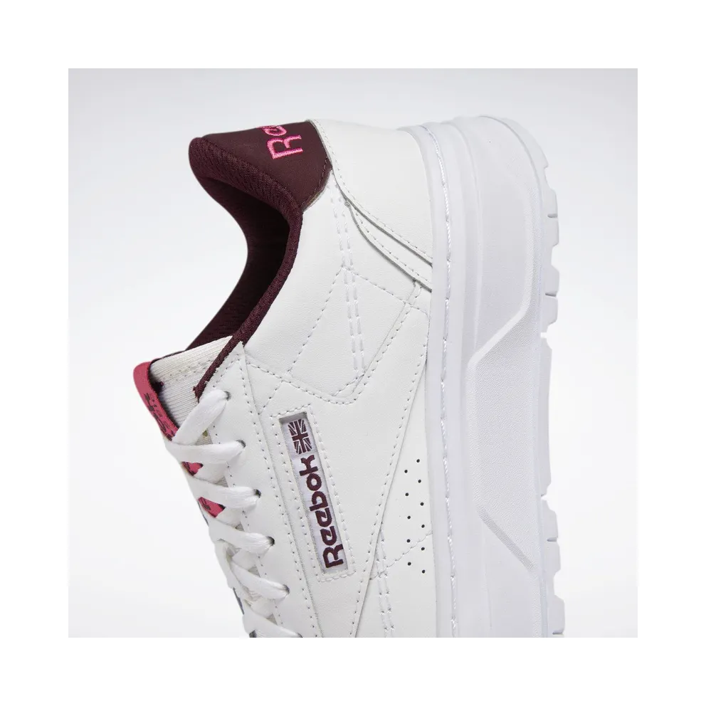Reebok Club C Double GEO Cloud White / Pursuit Pink / Maroon (H67347)