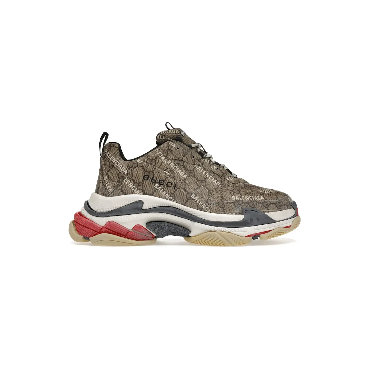 Gucci x Balenciaga The Hacker Project Triple S Beige (681066ULZ10 9795) (2)