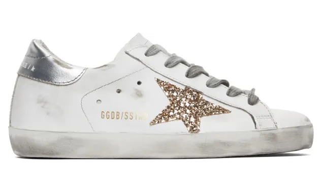 Golden Goose SSENSE Exclusive White and Silver Superstar Sneakers (F00101.F000214.10380)