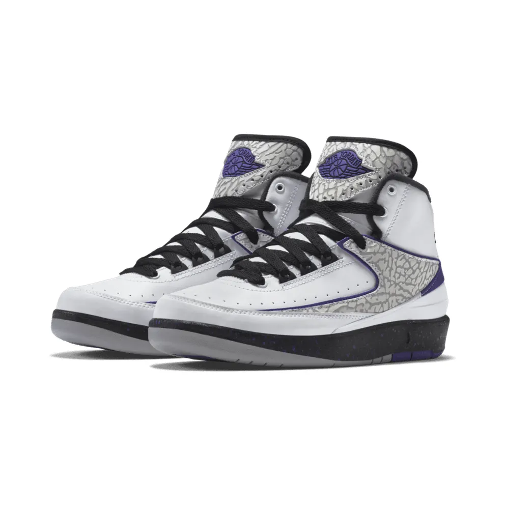 Jordan 2 Retro Dark Concord (GS) White/Dark Concord-Black Wolf Grey (395718-153)