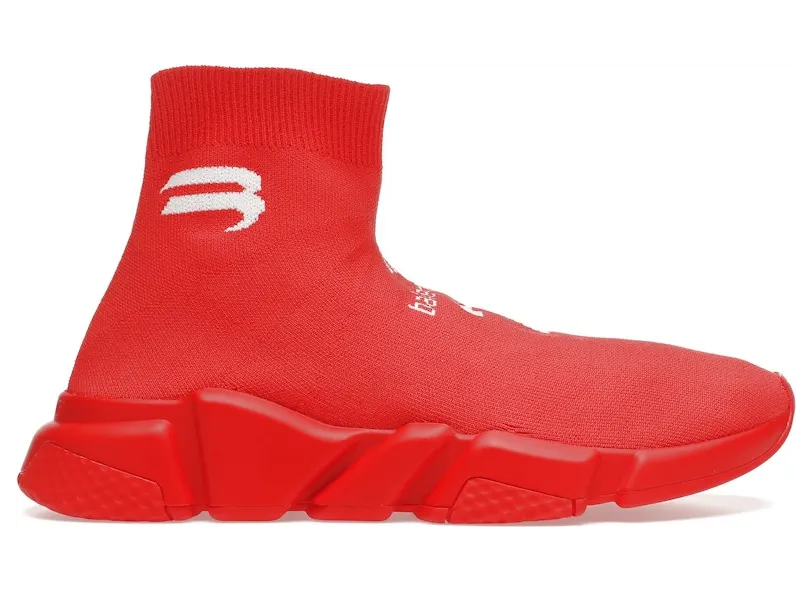 Balenciaga Speed Soccer Runner Intense Red White (645734 W2DBU 6990)