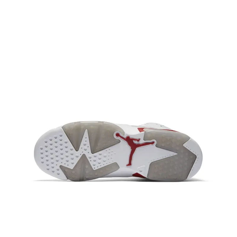 Jordan 6 Retro Alternate Hare (GS) White/Gym Red-Pure Platinum (384665-113)