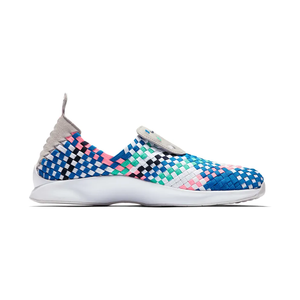 Nike Air Woven “Pure Platinum / White / Blue Nebula / Obsidian” (312422-008)