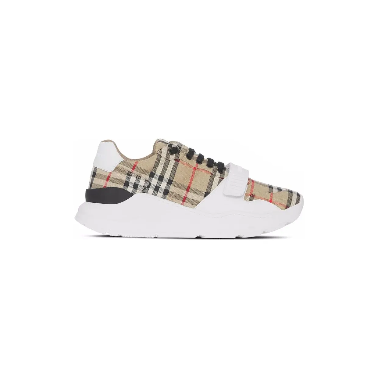 Burberry Check and Leather Sneakers Archive Beige (8050509)