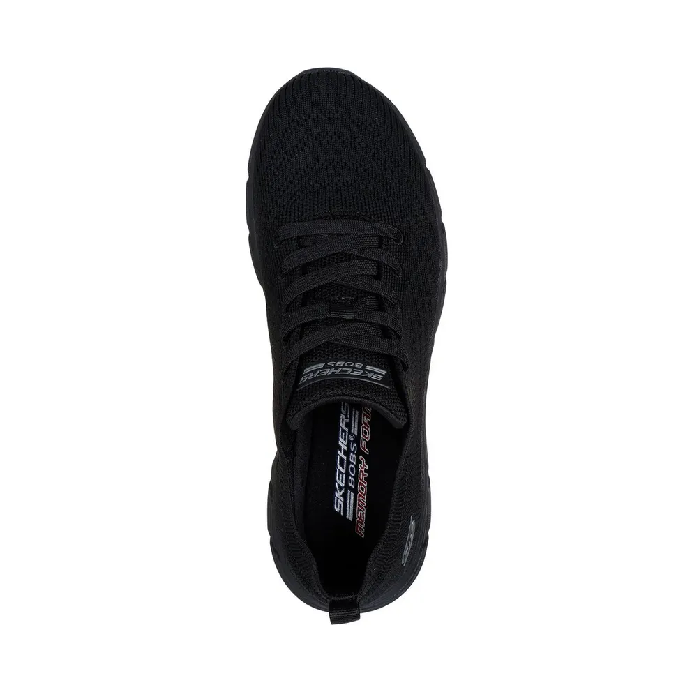 Skechers BOBS Sport B Flex Lo – Graceful Stride – Black – “Black” (117591 BBK)