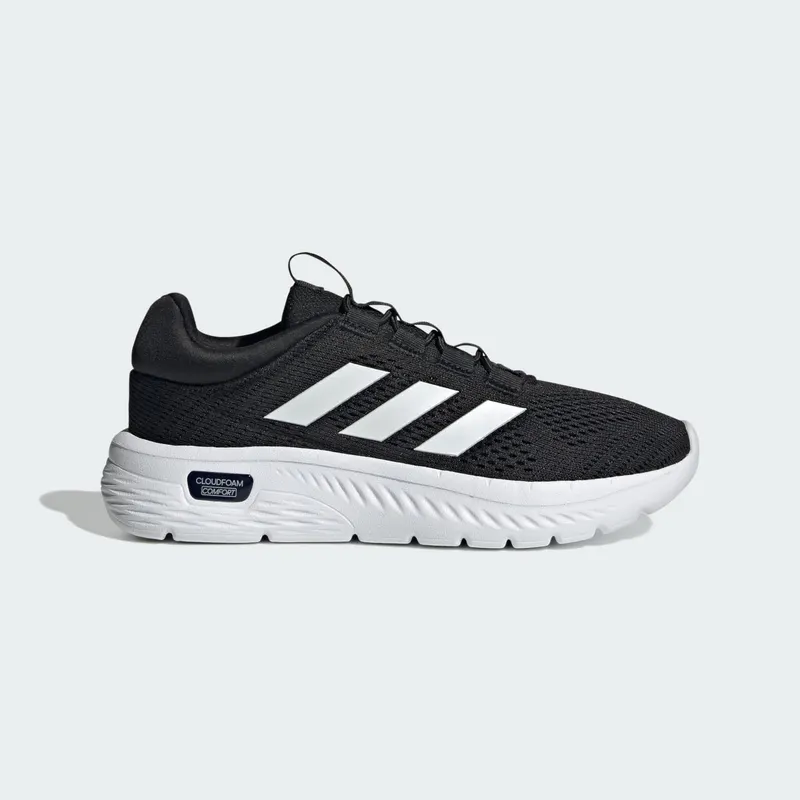 adidas Cloudfoam Comfy “Core Black / Cloud White / Core Black” (JI3374)