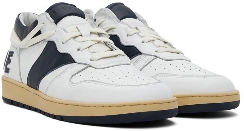 Rhude White & Navy Rhecess Low (RHPF22FO04178807)