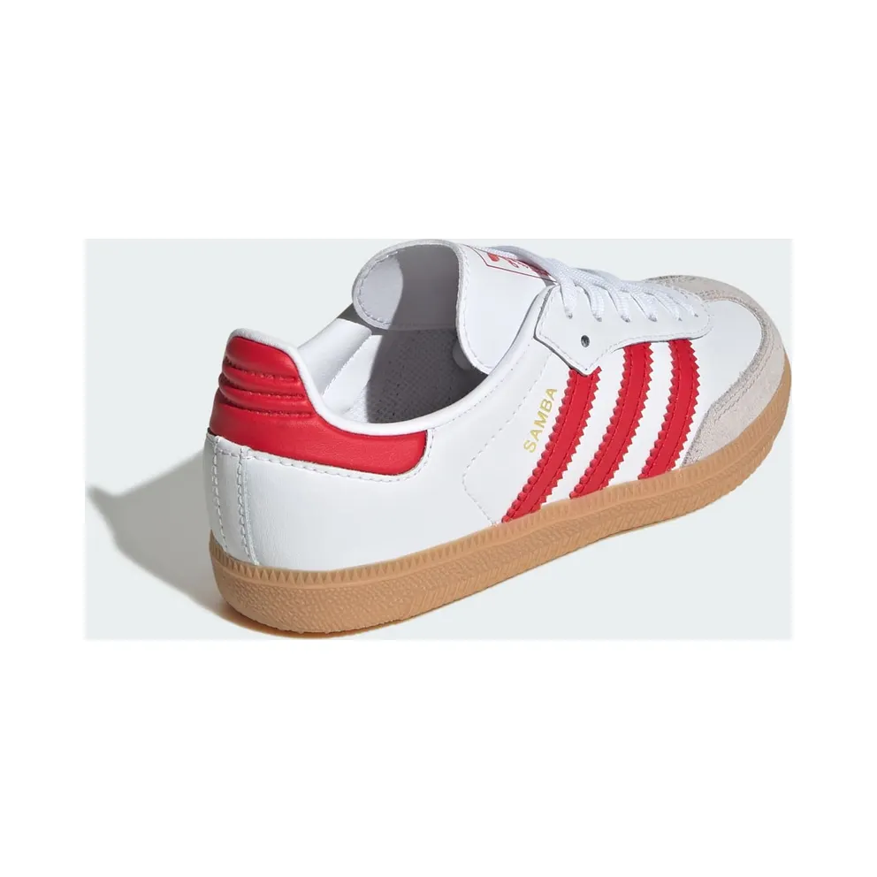 Adidas Samba OG Kids Cloud White / Better Scarlet / Gum (JQ2829)