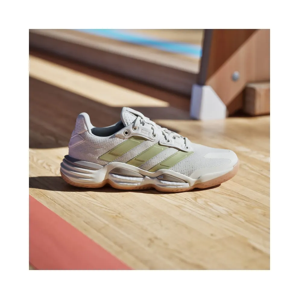 Adidas Stabil 16 Indoor Off White / Gold Metallic / Crystal Sand (JP9764)