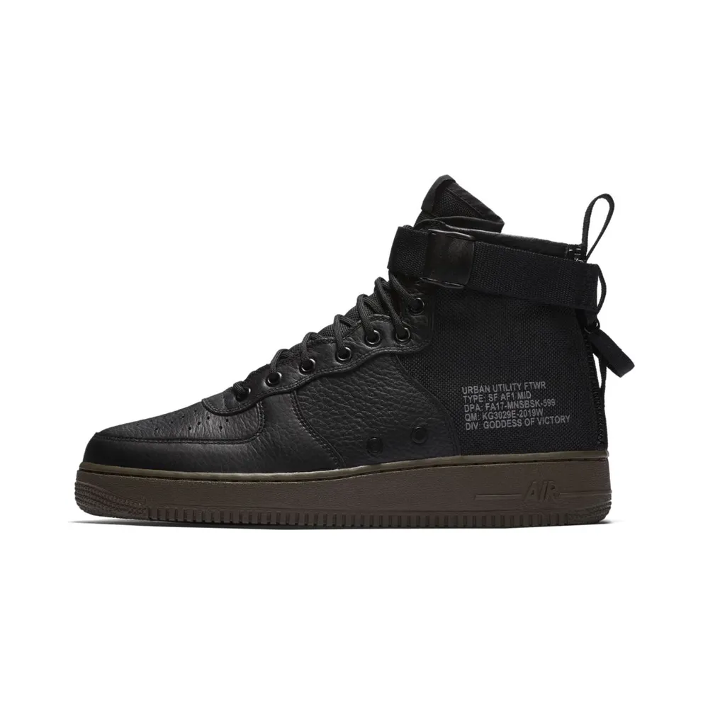 Nike SF Air Force 1 Mid Black Dark Hazel Black/Black-Dark Hazel (917753-002)