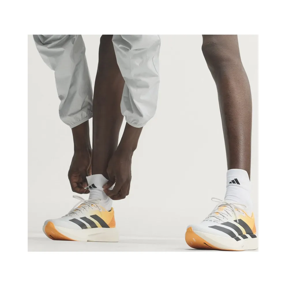 Adidas Adizero EVO SL Crystal White / Lucid Tangerine / Iron Metallic (KJ2521)