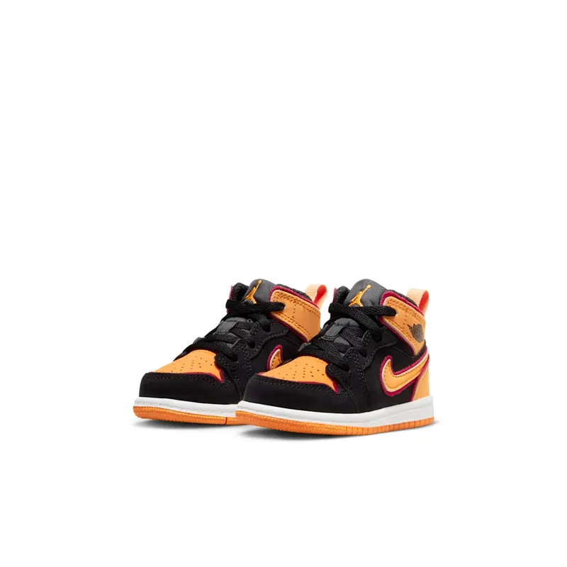 Jordan 1 Mid SE Black Vivid Orange (FJ4926-008)