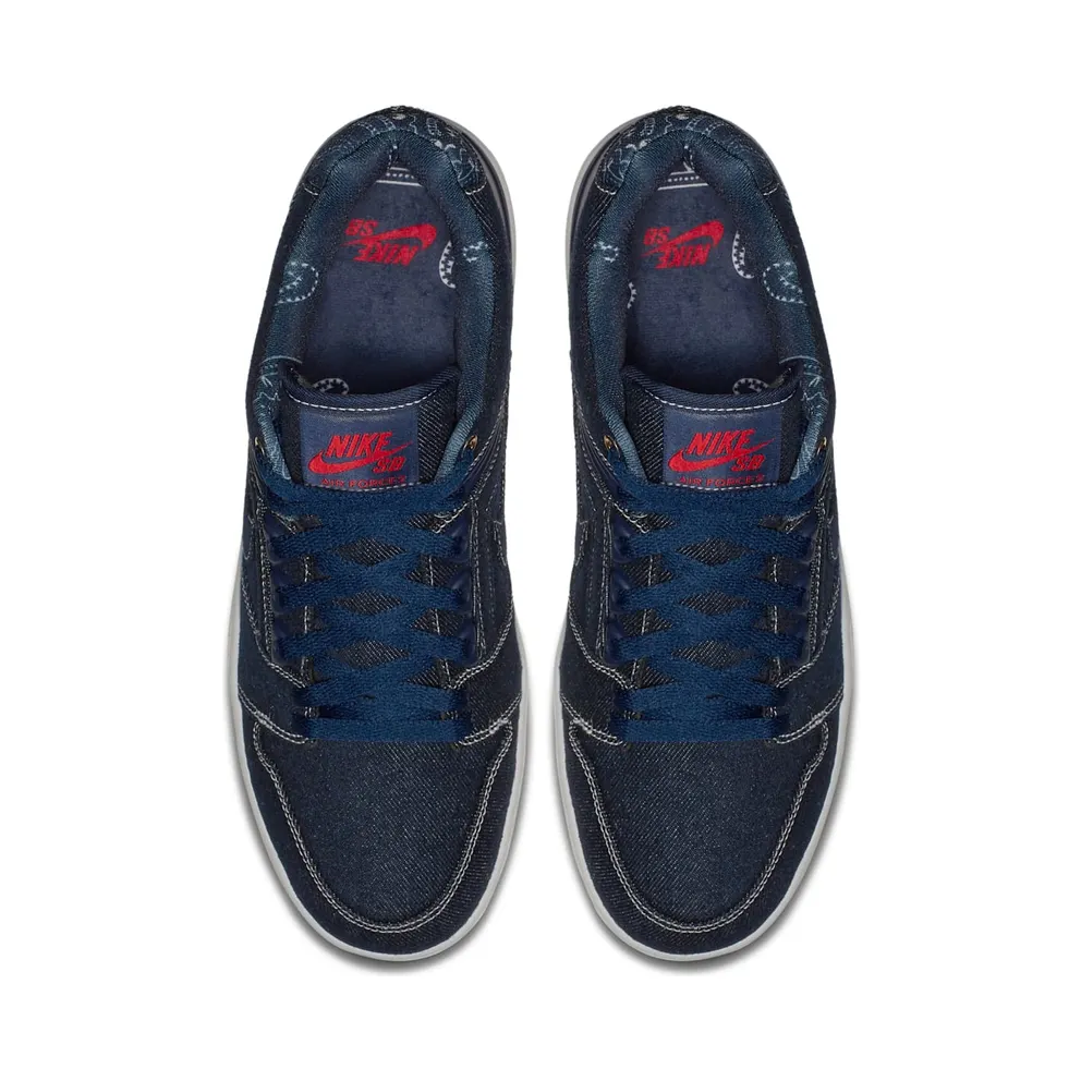 Nike SB Air Force 2 Low Rivals Pack (West) Binary Blue/Binary Blue-White (AO0298-441)
